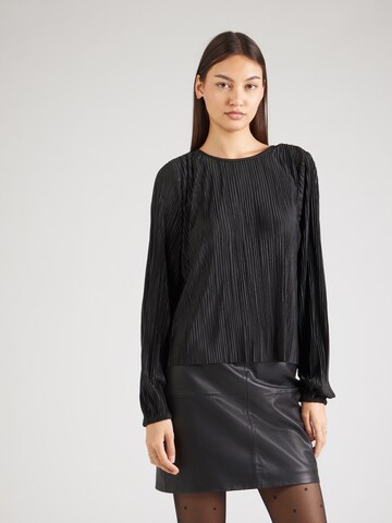 NÜMPH - Blusa en negro: frente