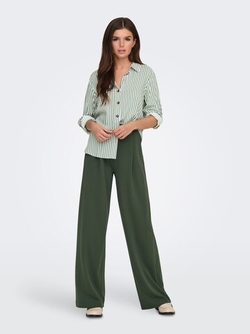 JDY Wide Leg Hose 'JDYGeggo' in Grün