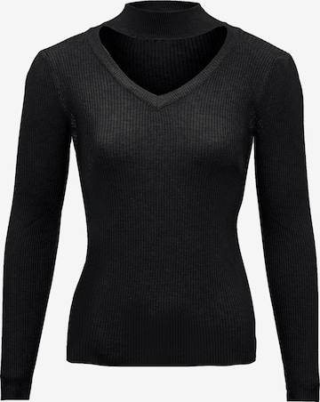 leo selection Sweater in Black: front