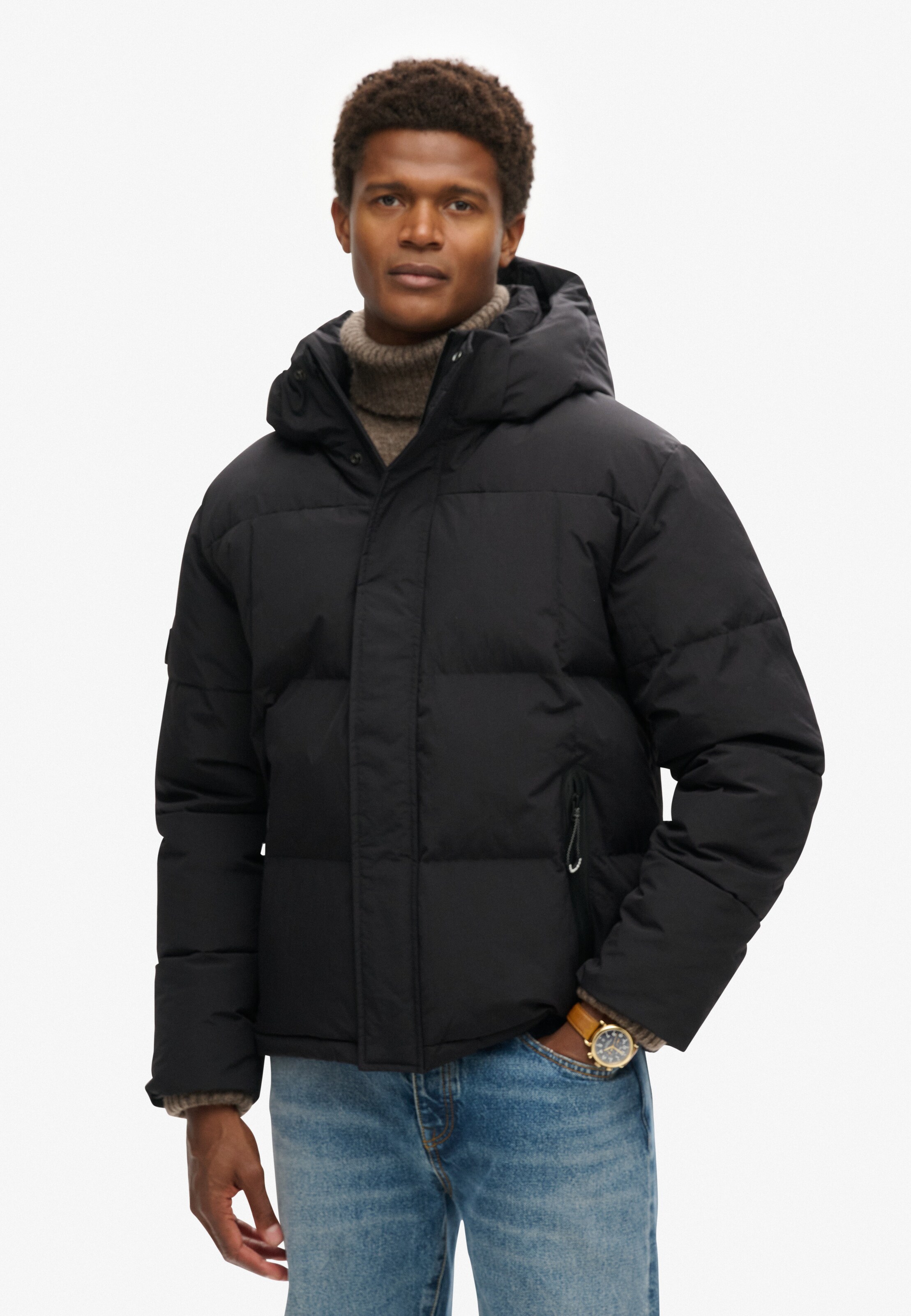 Superdry Winterjas in Zwart