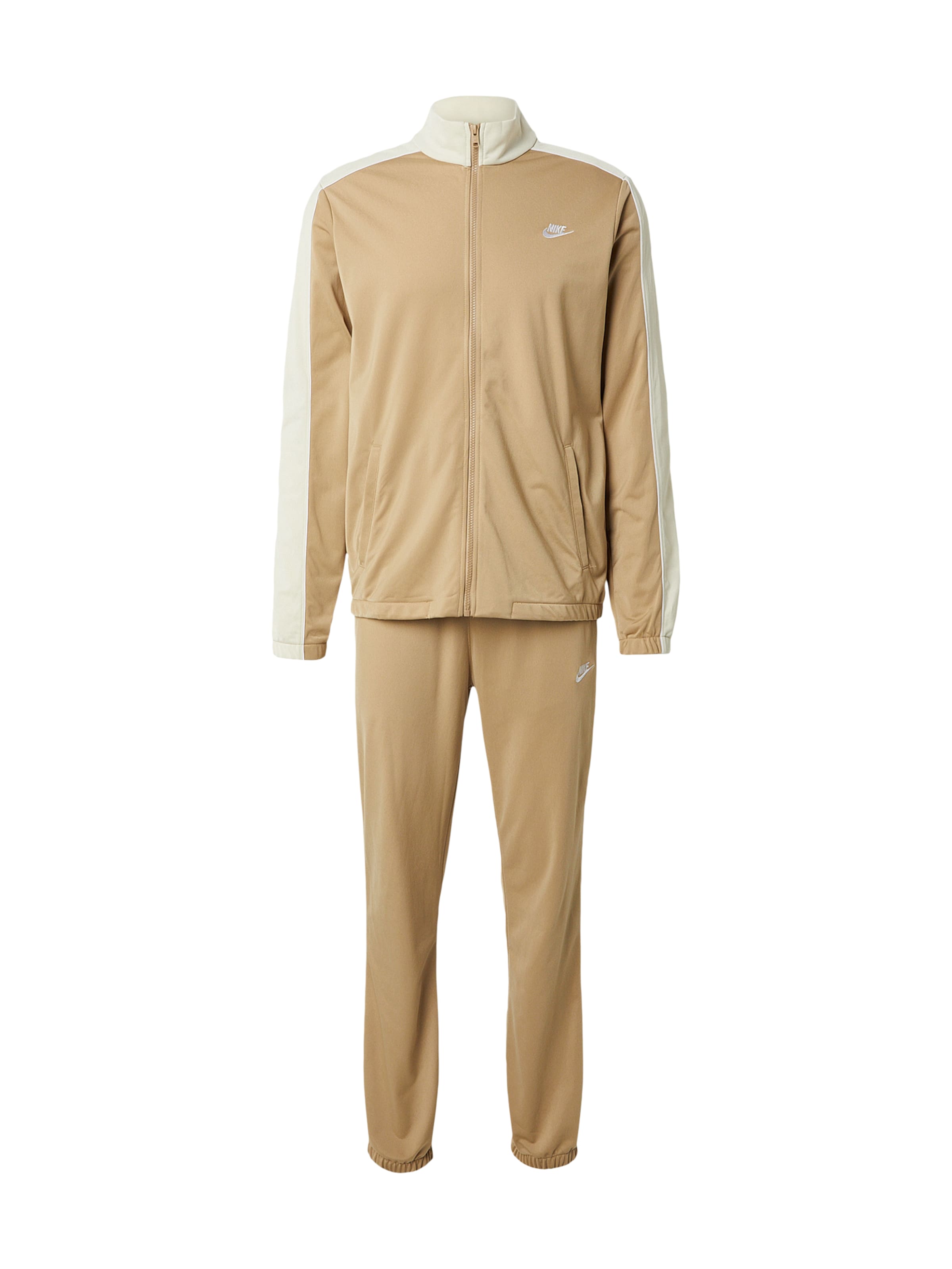 Nike Sportswear Костюм для бега 'CLUB' в Бежевый: спереди