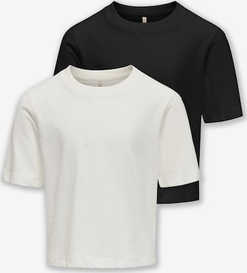 Maglietta 'KOGRex' di ONLY GIRLS in nero: frontale