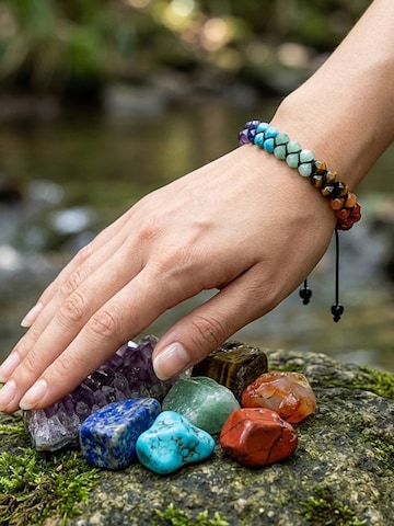 UNIQAL Bracelet '8 CHAKRA STEINE' in Mixed colors