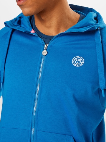 BIDI BADU Athletic Zip-Up Hoodie in Blue