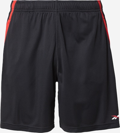 Reebok Sportske hlače u narančasto crvena / crna, Pregled proizvoda