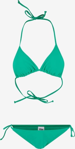 Urban Classics Triangen Bikini i grön: framsida