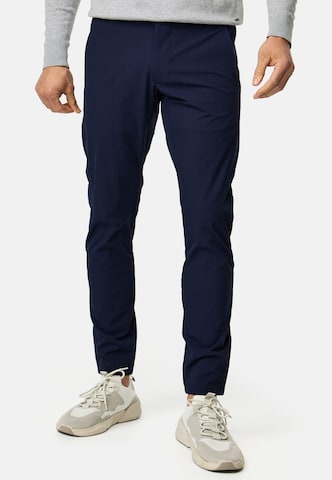 INDICODE JEANS Regular Chino Pants 'Pasmia' in Blue: front