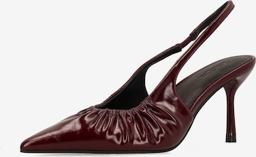 Escarpins SACHA en rouge : devant