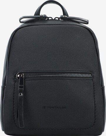 TOM TAILOR Backpack 'Tamara' in Black: front