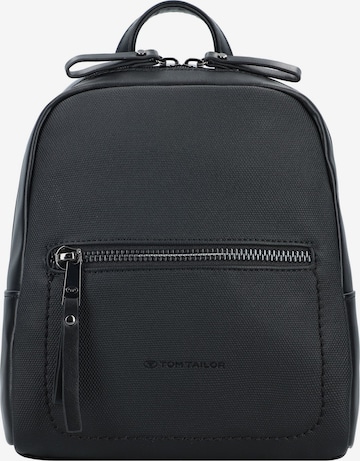 TOM TAILOR Backpack 'Tamara' in Black: front