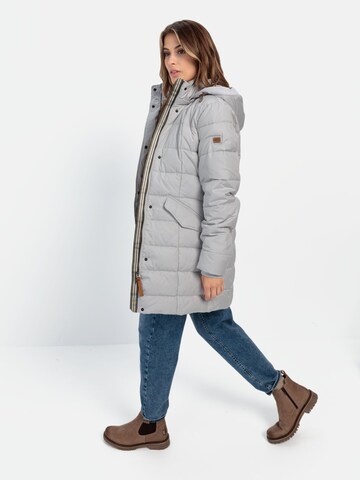 CAMEL ACTIVE Gesteppte Jacke mit abnehmbarer Kapuze in Grau