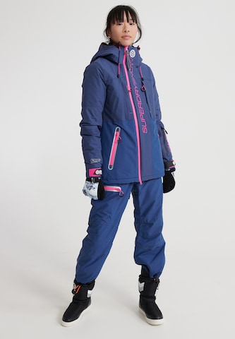 Superdry Snow Regular Sportbroek 'Slalom Slice' in Blauw