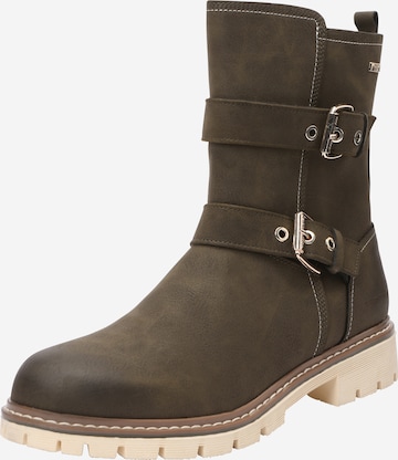 TOM TAILOR Boots in Groen: voorkant