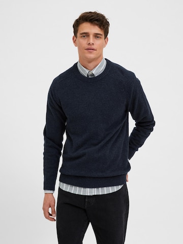 SELECTED HOMME Sweater 'Coban' in Blue: front