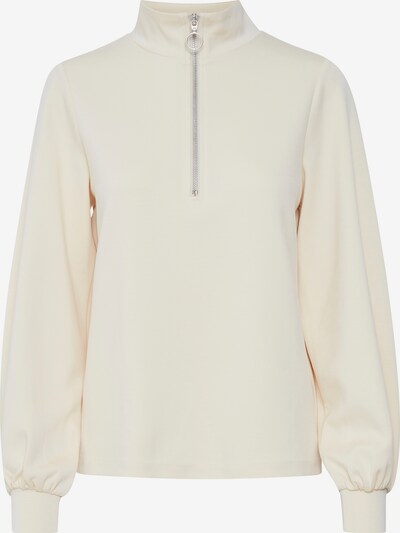 b.young Sweater 'BYPUSTI HALFZIP' in offwhite, Produktansicht