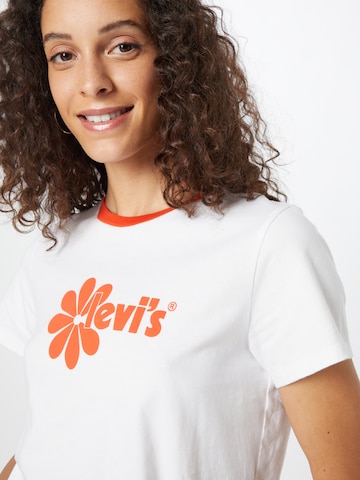 LEVI'S ® Paita 'Graphic Jordie Tee' värissä valkoinen