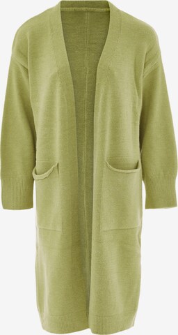 CAILYN Knit Cardigan in Green: front