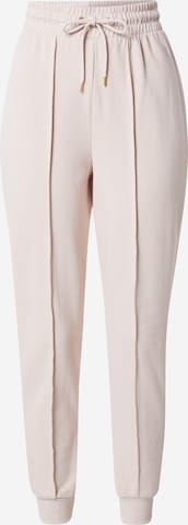 River Island Tapered Pants in Beige: front