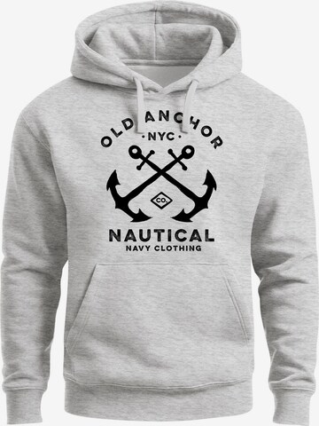 Neverless Sweatshirt 'Old Anchor' in Grey: front