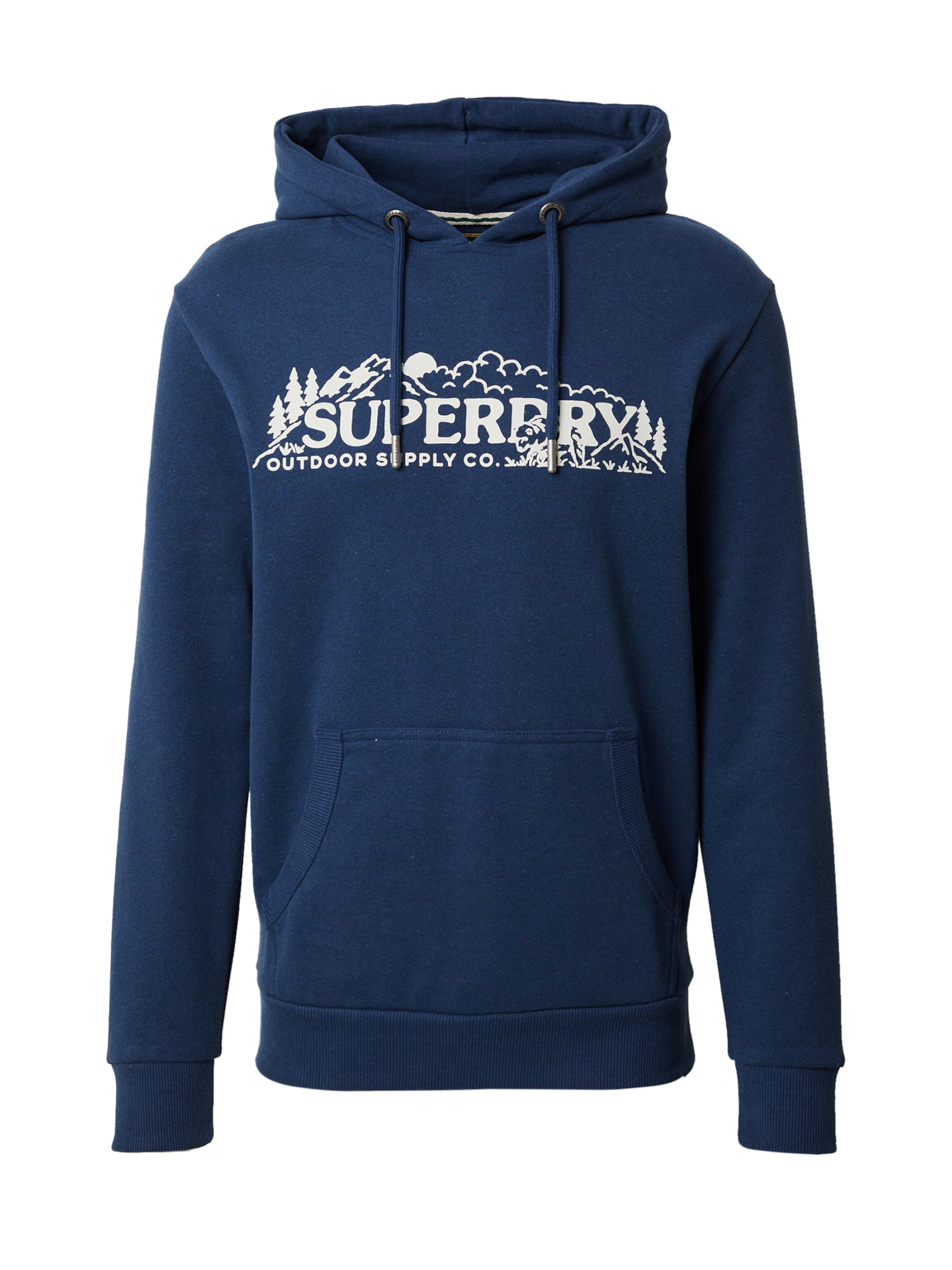 Superdry Mikina 'OUTDOOR SCENE' – modrá: přední strana