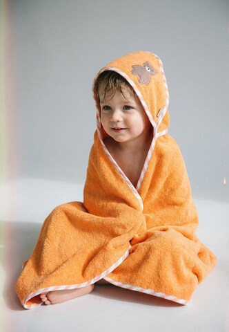 STERNTALER Towel 'BÄR Bo' in Orange: front