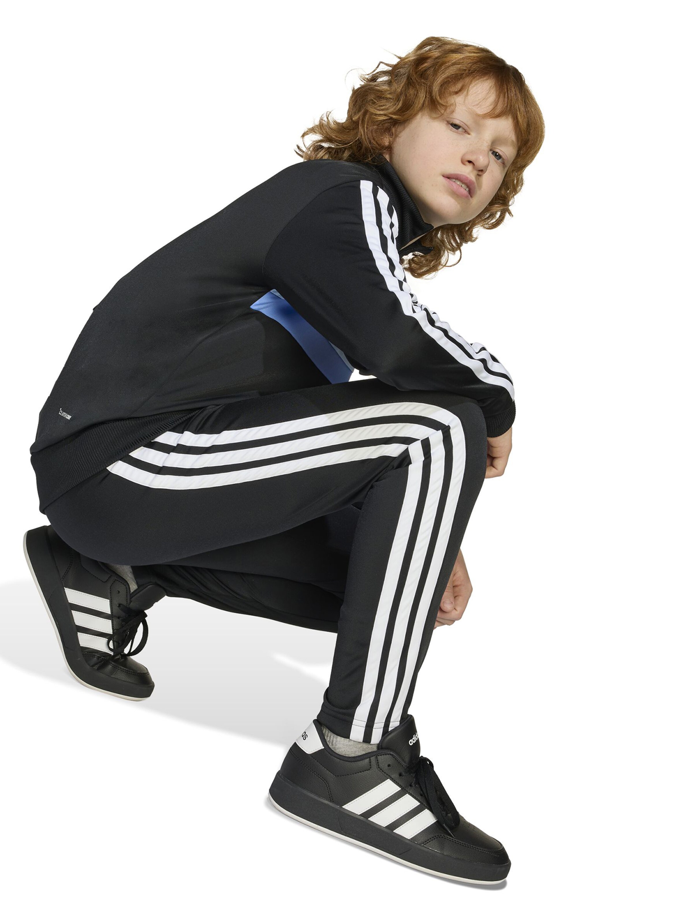 juoda ADIDAS SPORTSWEAR Treniruočių kostiumas 'Seasonal Essentials Tiberio'