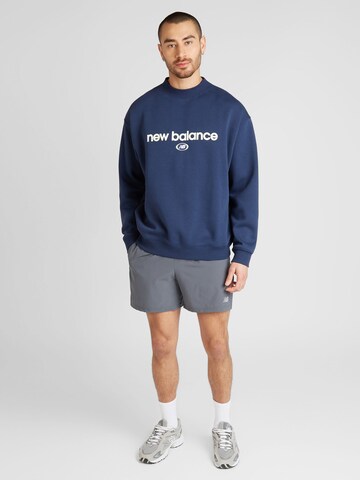 new balance Sweatshirt 'Hoops' in Blau