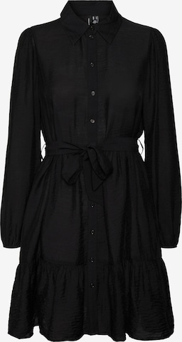 VERO MODA - Vestidos camiseiros 'Dharma' em preto: frente