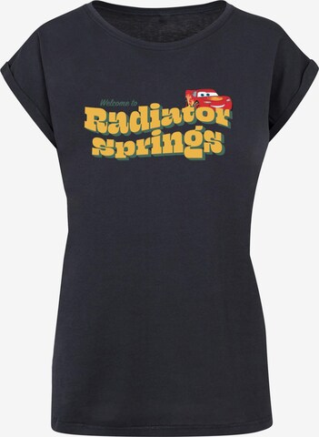 ABSOLUTE CULT T-Shirt 'Ladies Cars - Welcome To Radiator Springs' in Blau: predná strana
