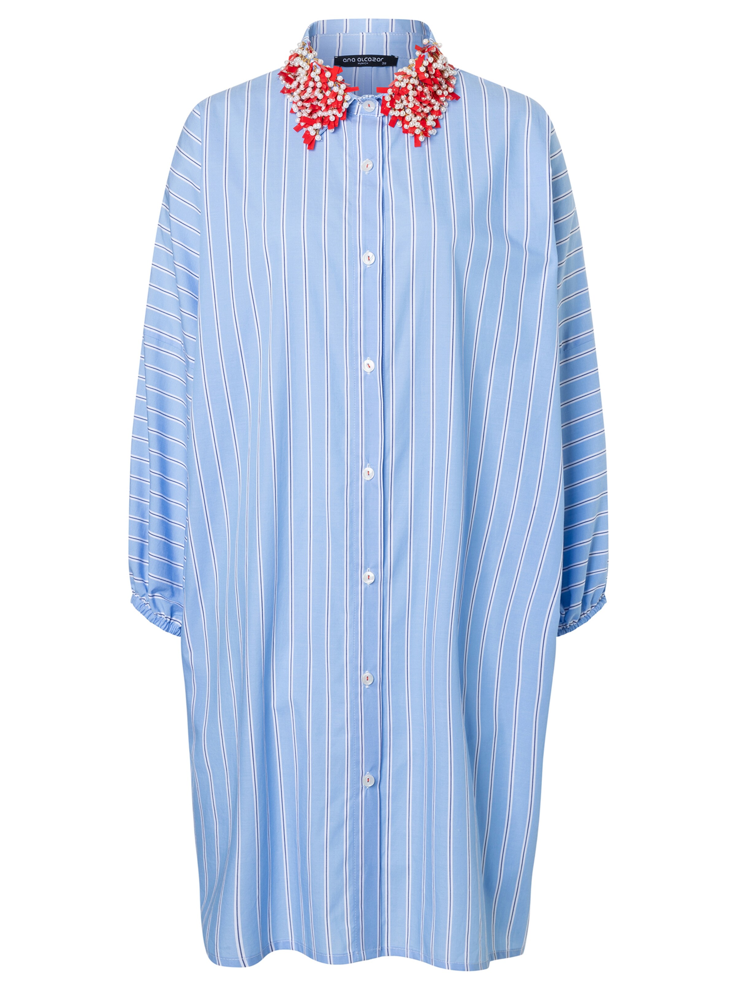 Ana Alcazar Blousejurk 'Zava' in Blauw: voorkant