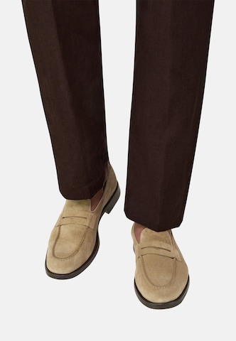 Boggi Milano Mocassins in Beige: voorkant