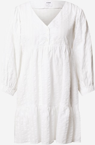 Cotton On - Vestido camisero 'ZERHA' en blanco: frente