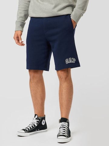 GAP Regular Trousers in Blue: front