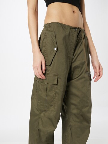 co'couture Loosefit Cargobroek 'Ezra' in Groen