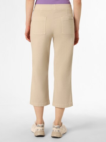 TONI Boot cut Pleat-Front Pants 'Sue' in Beige