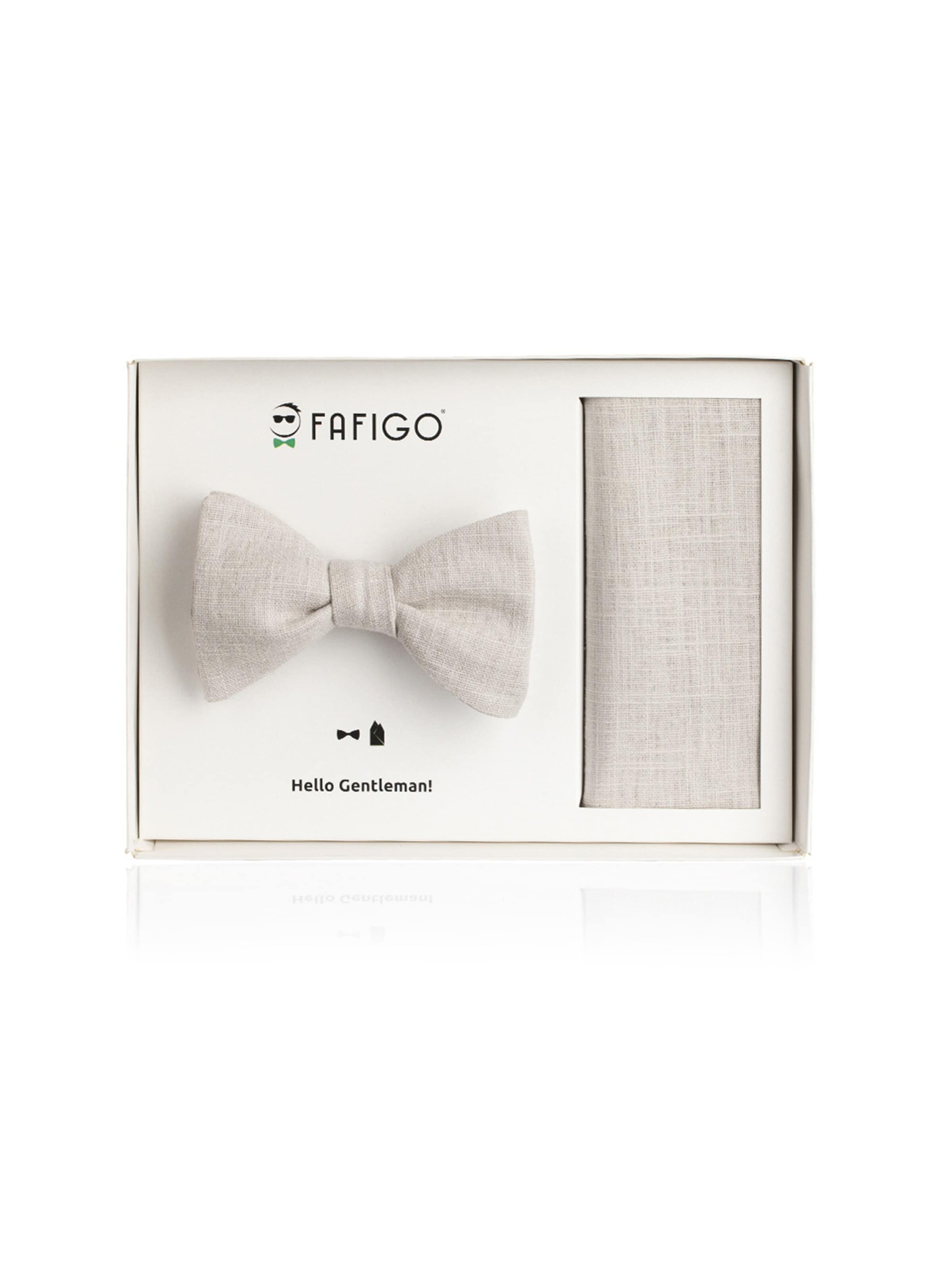 FAFIGO Bow Tie 'Silvano' in Grey: front