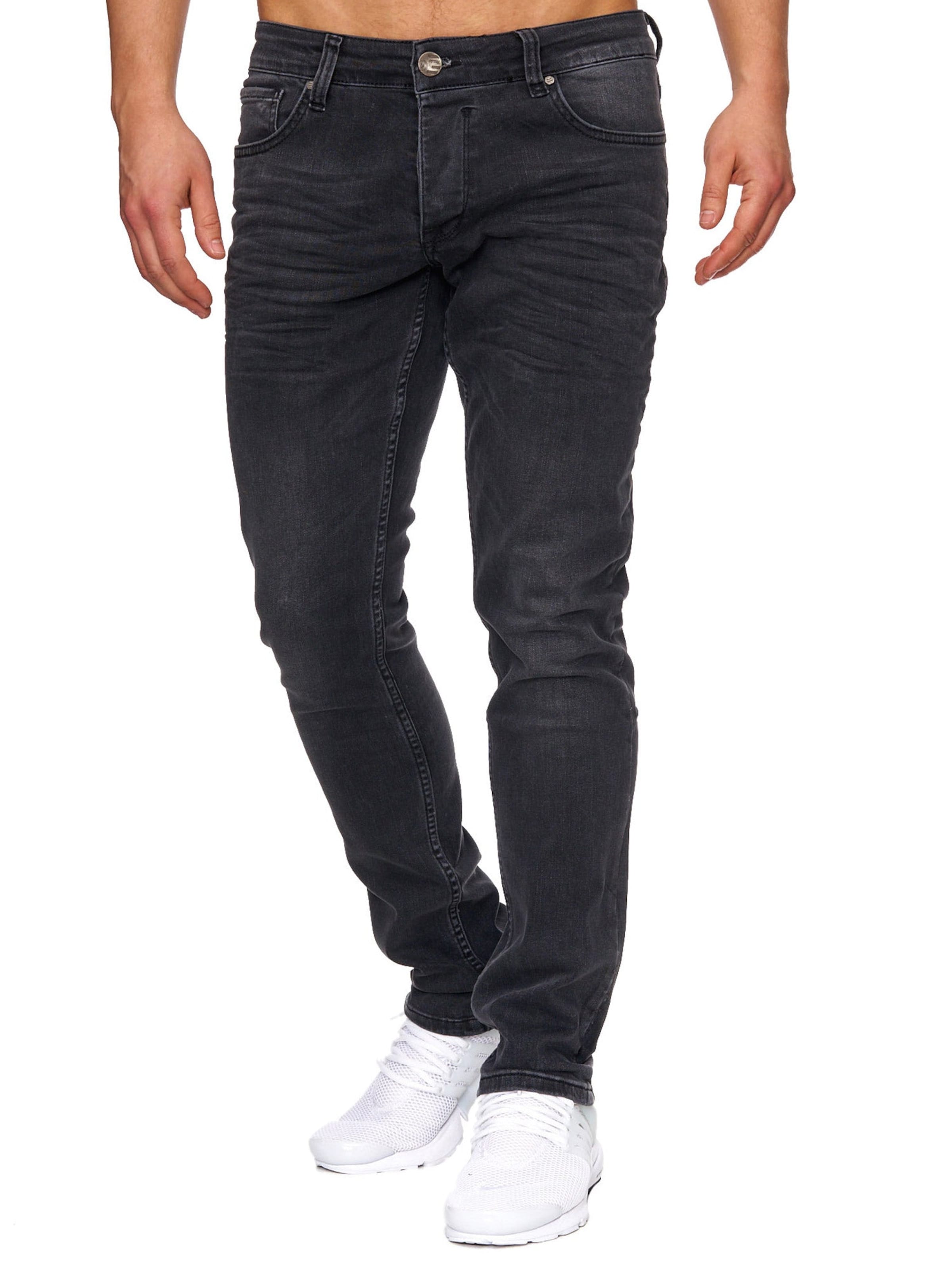 Tazzio Slimfit Jeans '16533' in Zwart: voorkant