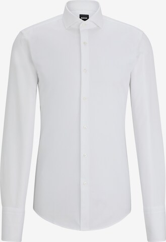 BOSS Slim fit Business Shirt in White: front
