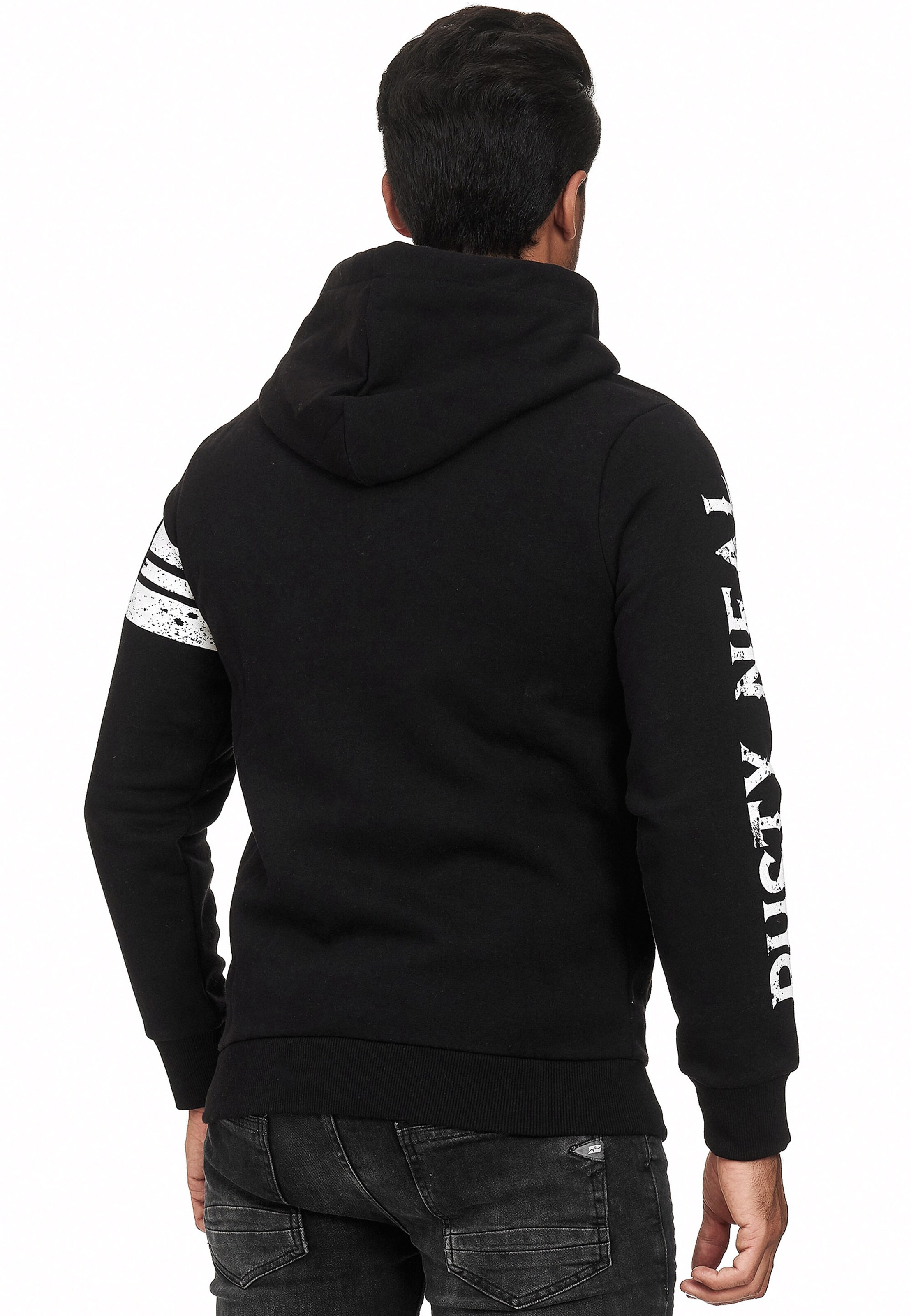 Rusty Neal Sweatjacke in Schwarz