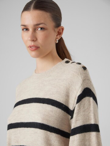 VERO MODA Trui 'LEFILE' in Beige
