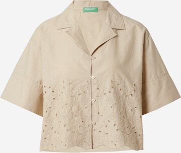 UNITED COLORS OF BENETTON Blouse in Beige: voorkant