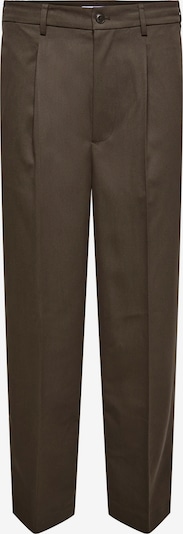Only & Sons Pantalon à plis 'ONSMiro' en 50-52 en marron, Vue avec produit