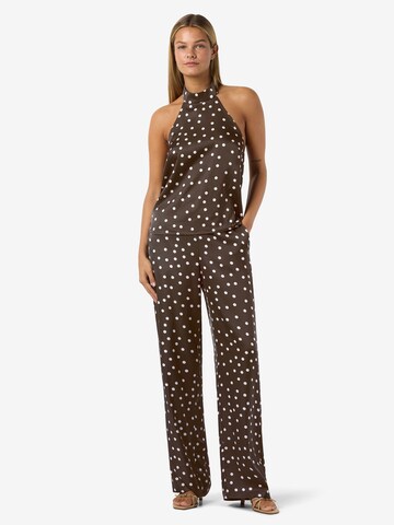 Loosefit Pantaloni di Noisy may in marrone