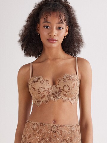 INTIMISSIMI Balconette Bra in Beige: front
