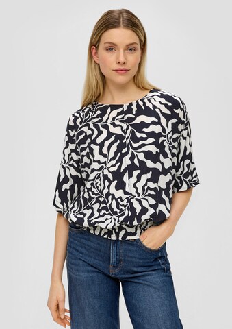 s.Oliver Blouse in Zwart: voorkant