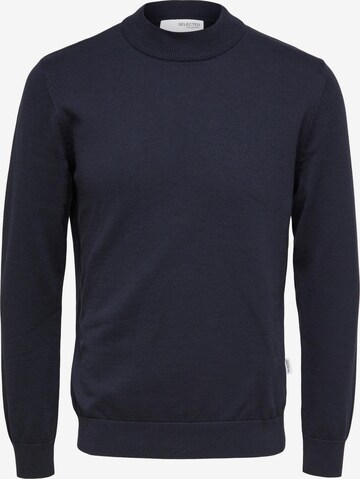 Pull-over 'ROBERT' SELECTED en bleu : devant