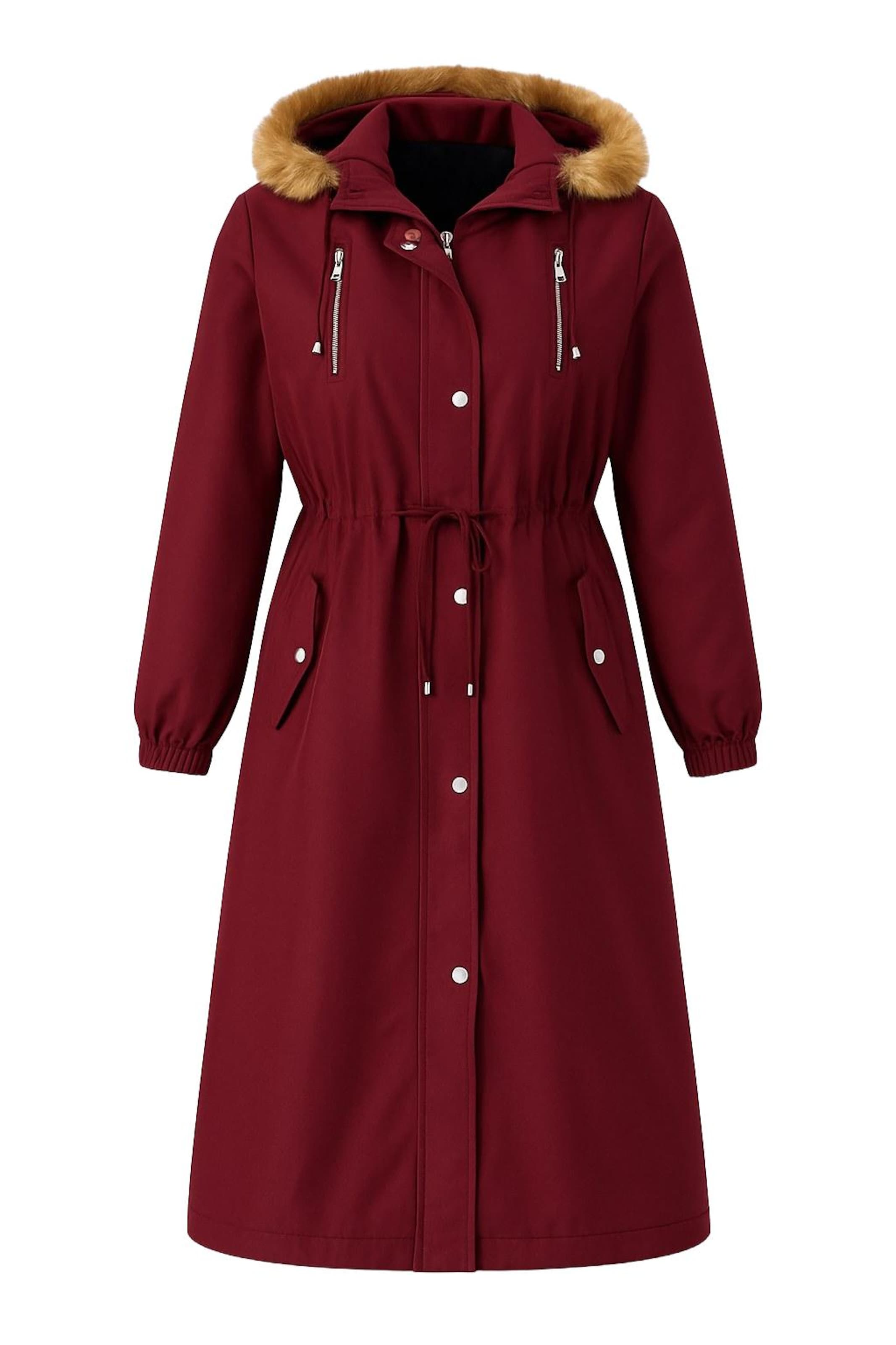 MODAMIHRAM Winterparka in Rood: voorkant