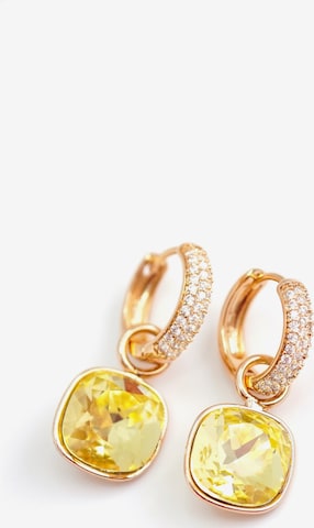 Secret Stones Ohrringe '2in1 perfect earrings' in Gelb: Vorderseite