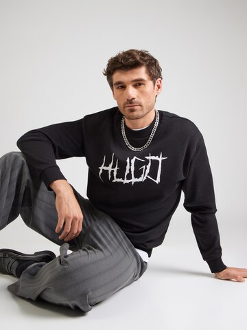 HUGO Sweatshirt 'Namenex' in Schwarz: Vorderseite
