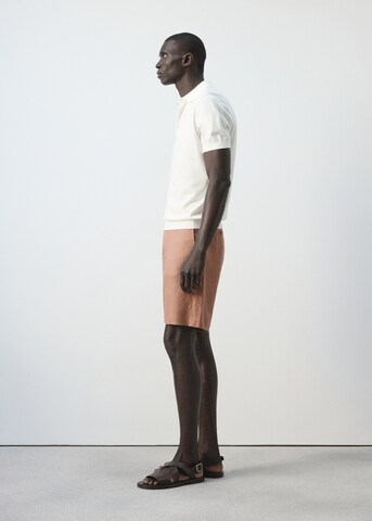 MANGO MAN Slim fit Pants 'Carp' in Orange